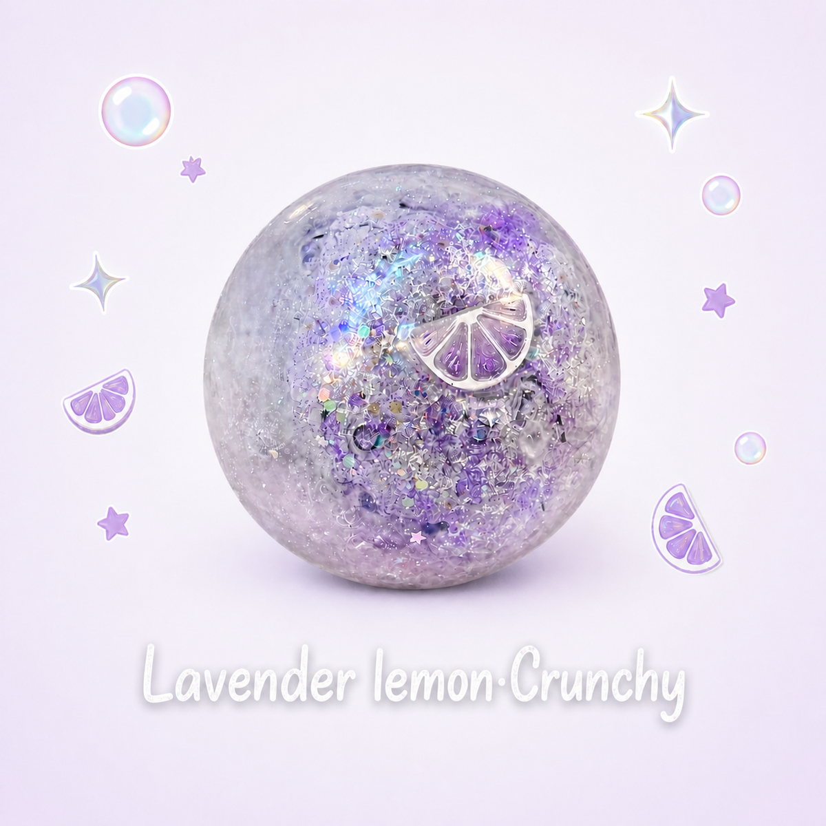 Lavender Lemon Crunchy Squishy