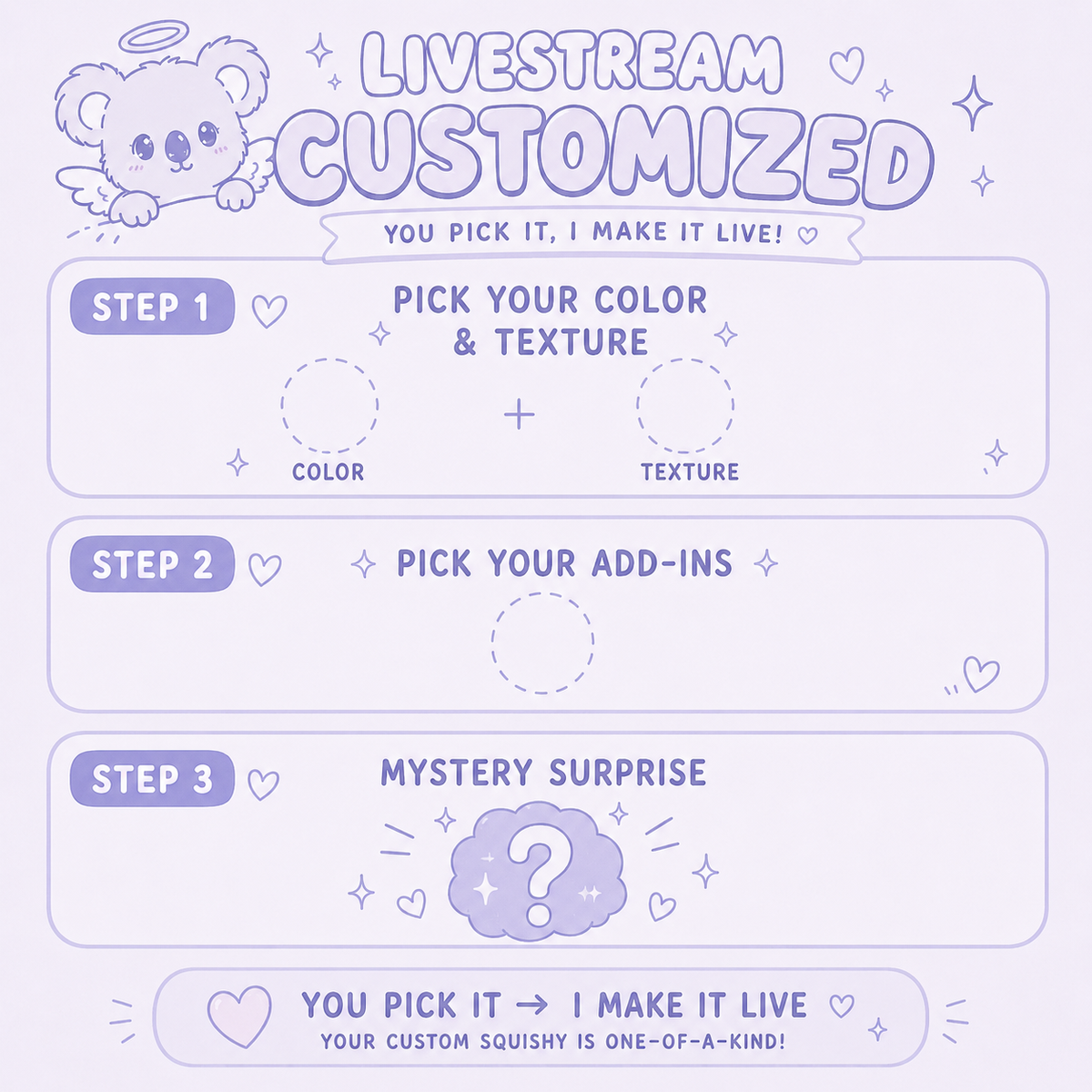 Livestream Custom Squishy ♡ Build Your Own