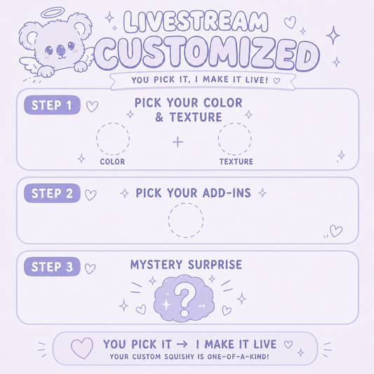 Livestream Custom Squishy ♡ Build Your Own